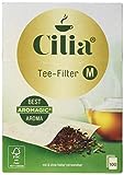 Cilia Teefilter-Set, Papier-Filter zur Verwendung mit und ohne Halter, 2 x 100 Stück, Größe: M, Naturbraun, 125432, 0.1 x 0.99 x 1,37 cm